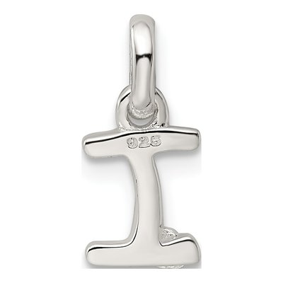 Sterling Silver Kids' Letter I Enamel Pendant – view 4
