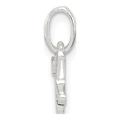 Sterling Silver Kids' Enamel Letter K Pendant – view 3