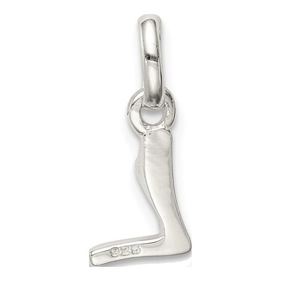 Sterling Silver Enamel for Kids Letter L Pendant – view 4