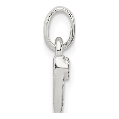 Sterling Silver Kids' Enamel Letter N Pendant – view 3