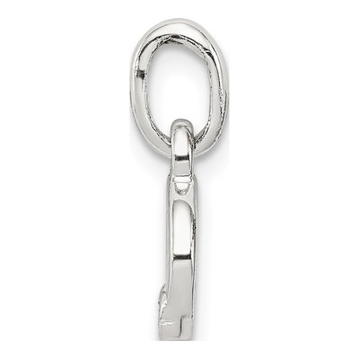 Sterling Silver Kids' Enamel Letter O Pendant – view 3