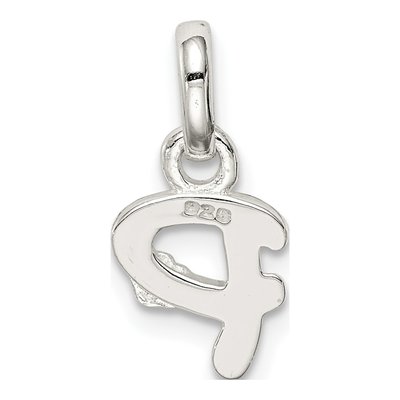 Sterling Silver Enamel for Kids Letter P Pendant – view 4