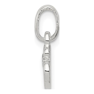 Sterling Silver Kids' Enamel Letter S Pendant – view 3