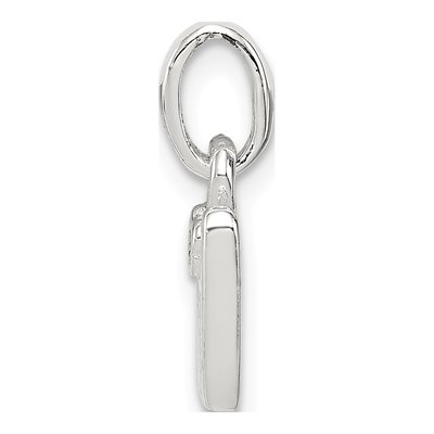 Sterling Silver Kids' Enamel Letter W Pendant – view 3