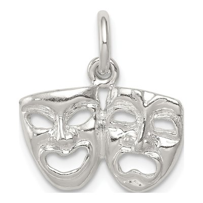 Sterling Silver Comedy Tragedy Pendant