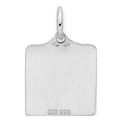 Sterling Silver Blue Birth Certificate Charm – view 5