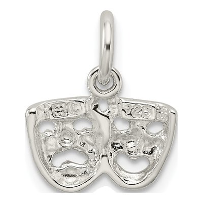 Sterling Silver Comedy Tragedy Pendant – view 5