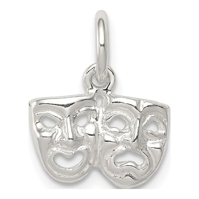Sterling Silver Comedy Tragedy Pendant