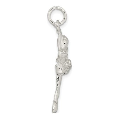 Sterling Silver Ballerina Pendant – view 3