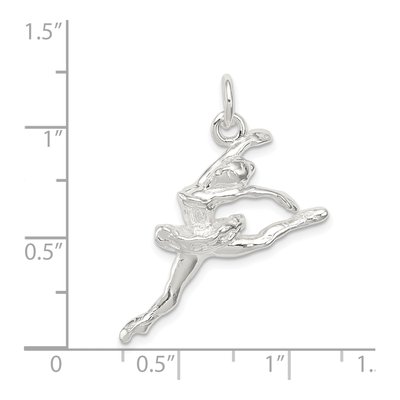 Sterling Silver Ballerina Pendant – view 4