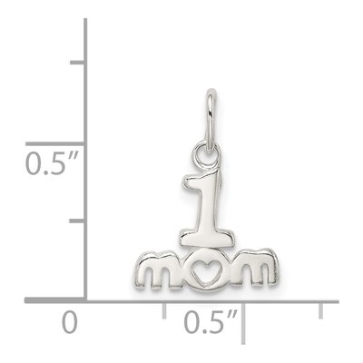 Sterling Silver MOM Number 1 Pendant – view 5