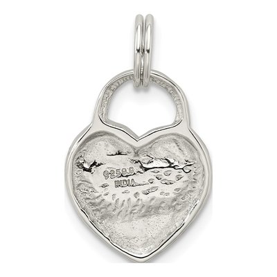 Sterling Silver MOM Heart Charm – view 5