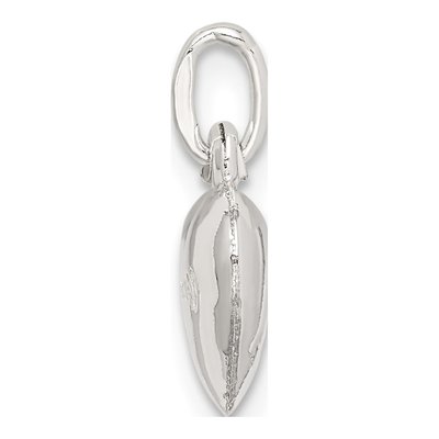Sterling Silver Reversible LOVE Puff Heart Charm – view 3