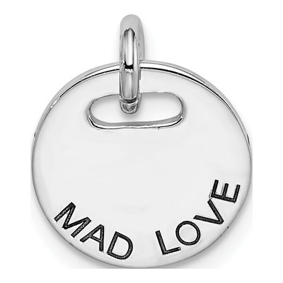 Sterling Silver Mad Love Pendant