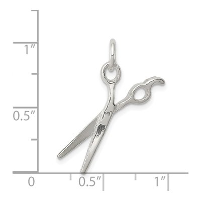 Sterling Silver Scissors Pendant – view 4