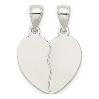 Sterling Silver Mini I Love You Heart Pendant – view 5