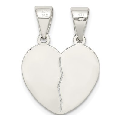 Sterling Silver Te Amo Break Apart Heart Pendant – view 5