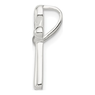 Sterling Silver Diamond Cross Slide Pendant – view 3