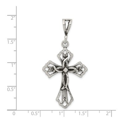 Sterling Silver Antiqued Cross Pendant – view 4