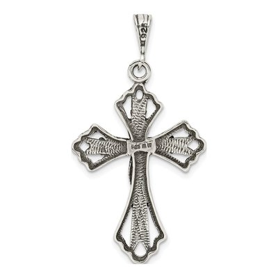 Sterling Silver Antiqued Cross Pendant – view 5