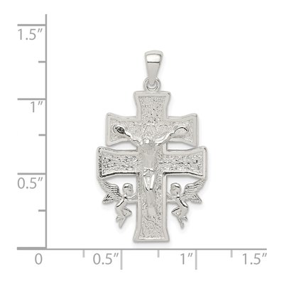 Sterling Silver Mini Caravaca Crucifix Pendant – view 4