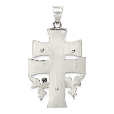 Sterling Silver Caravaca INRI Crucifix Pendant – view 5
