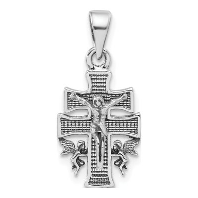 Sterling Silver Mini INRI Crucifix Pendant