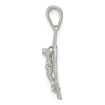 Sterling Silver Mini INRI Crucifix Pendant – view 3