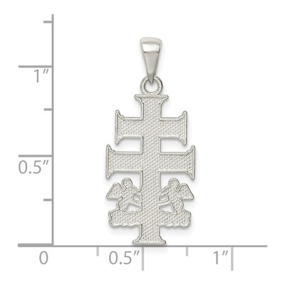Sterling Silver Caravaca Cross Crucifix Pendant – view 4