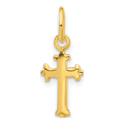 Gold-Plated Sterling Silver Small Cross Pendant