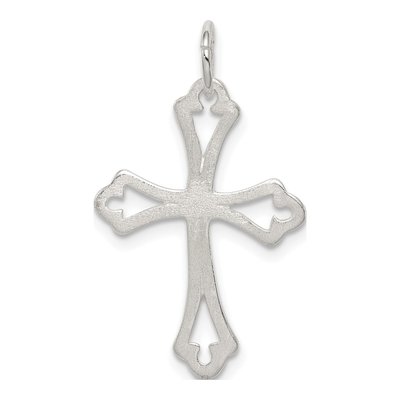 Sterling Silver Diamond-Cut Cross Pendant – view 5