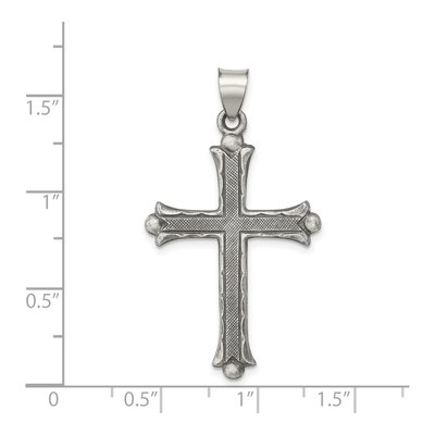 Sterling Silver Antiqued Latin Cross Pendant – view 4