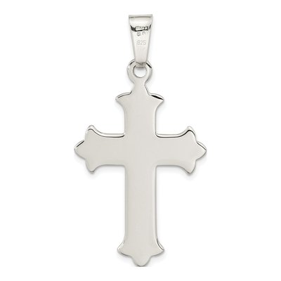 Sterling Silver Textured Cross Pendant – view 4