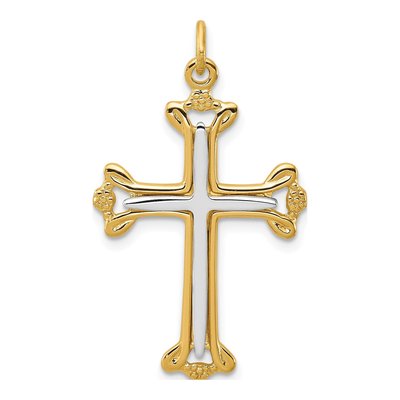 Gold-Plated Sterling Silver Cross Pendant