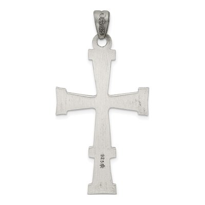 Sterling Silver Antiqued Latin Cross Pendant – view 4