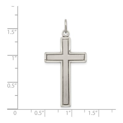 Sterling Silver Antiqued Cross Pendant – view 4