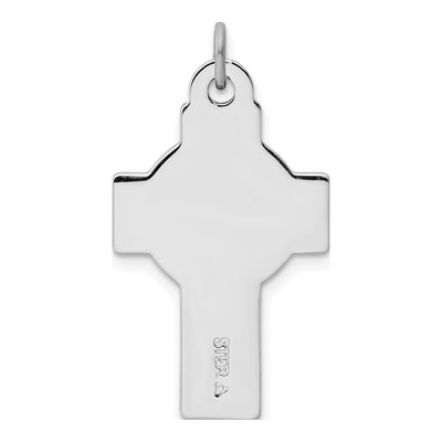 Sterling Silver Black Cross Pendant – view 4