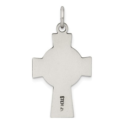 Sterling Silver Antiqued Irish Cross Pendant – view 5