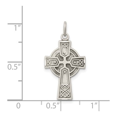 Sterling Silver Small Celtic Cross Pendant – view 4