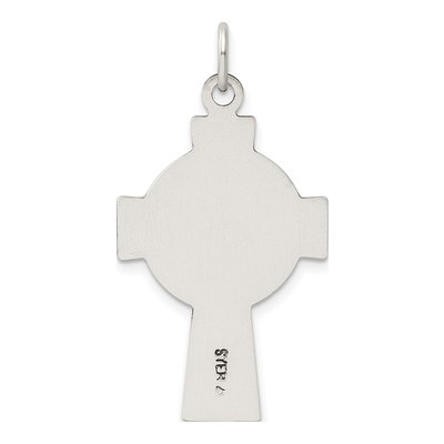 Sterling Silver Antiqued Irish Cross Pendant – view 5