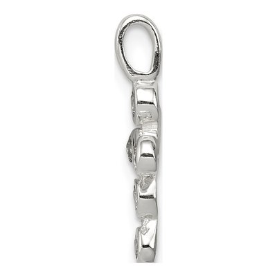 Sterling Silver CZ Cross Pendant – view 3