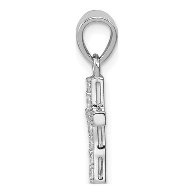 Sterling Silver CZ Cross Pendant – view 3