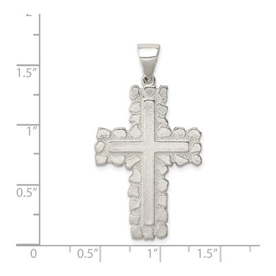 Sterling Silver Outlined Cross Pendant – view 4