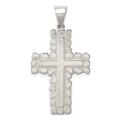 Sterling Silver Outlined Cross Pendant