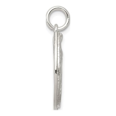 Sterling Silver Horseshoe Horse Head Pendant – view 3