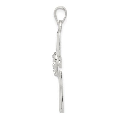 Sterling Silver Cross Heart Pendant – view 3