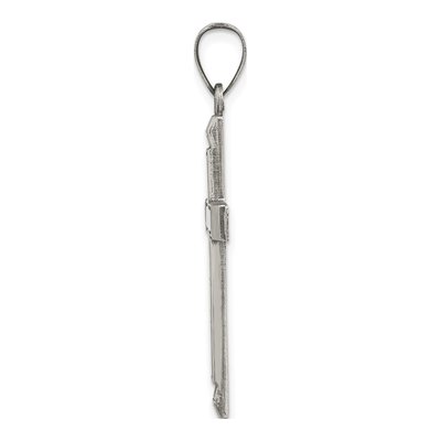 Sterling Silver Antiqued Latin Cross Pendant – view 3