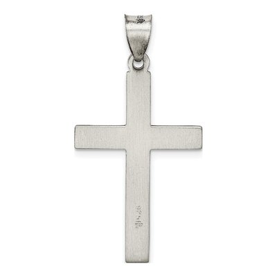 Sterling Silver Antiqued Latin Cross Pendant – view 5