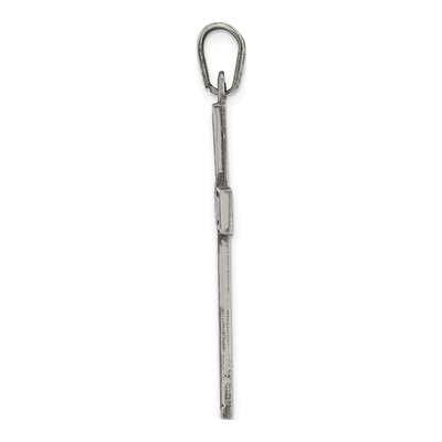 Sterling Silver Antiqued Latin Cross Pendant – view 3