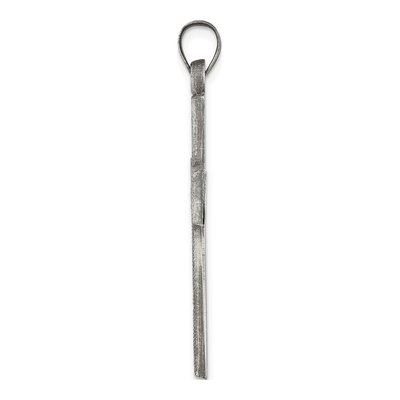 Sterling Silver Antiqued Latin Cross Pendant – view 3